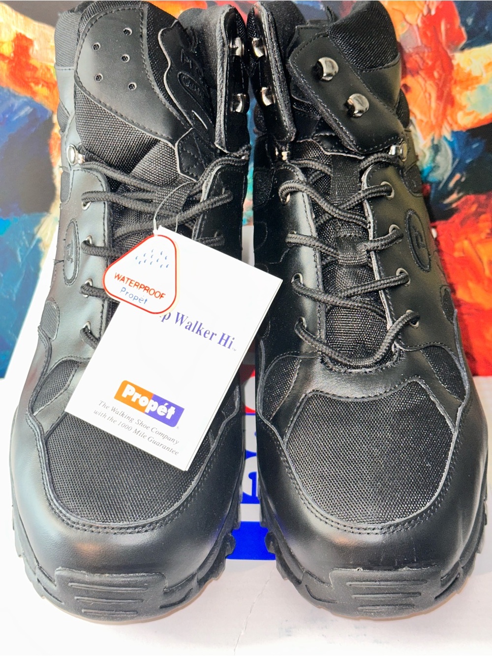 No.90 Propet Camp Walker Hi M3589 Black Waterproof Hiking Boots
